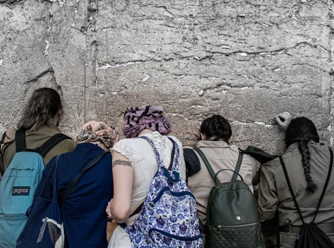Juifs au mur des Lamentations - Voyage en Israël