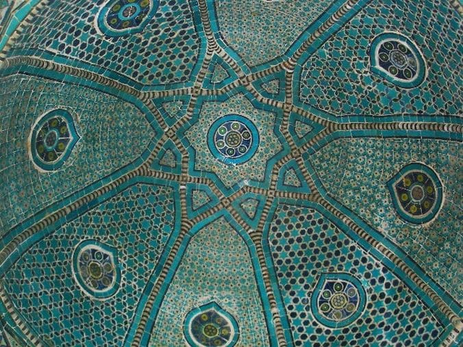 mosaiques d'une mosquee lors voyage culturel Ouzbékistan